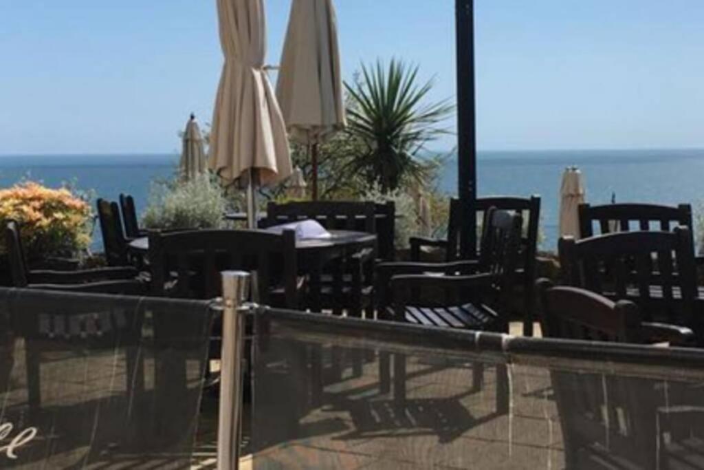 **Sunny And Bright, Thatchers Rock One Bed Beach Front Apartment*** Torquay Eksteriør billede